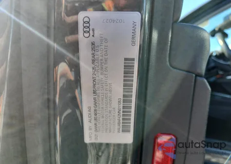 2021 Audi A4 Premium 40 из США, поврежденный, VIN WAUABAF42MN011053